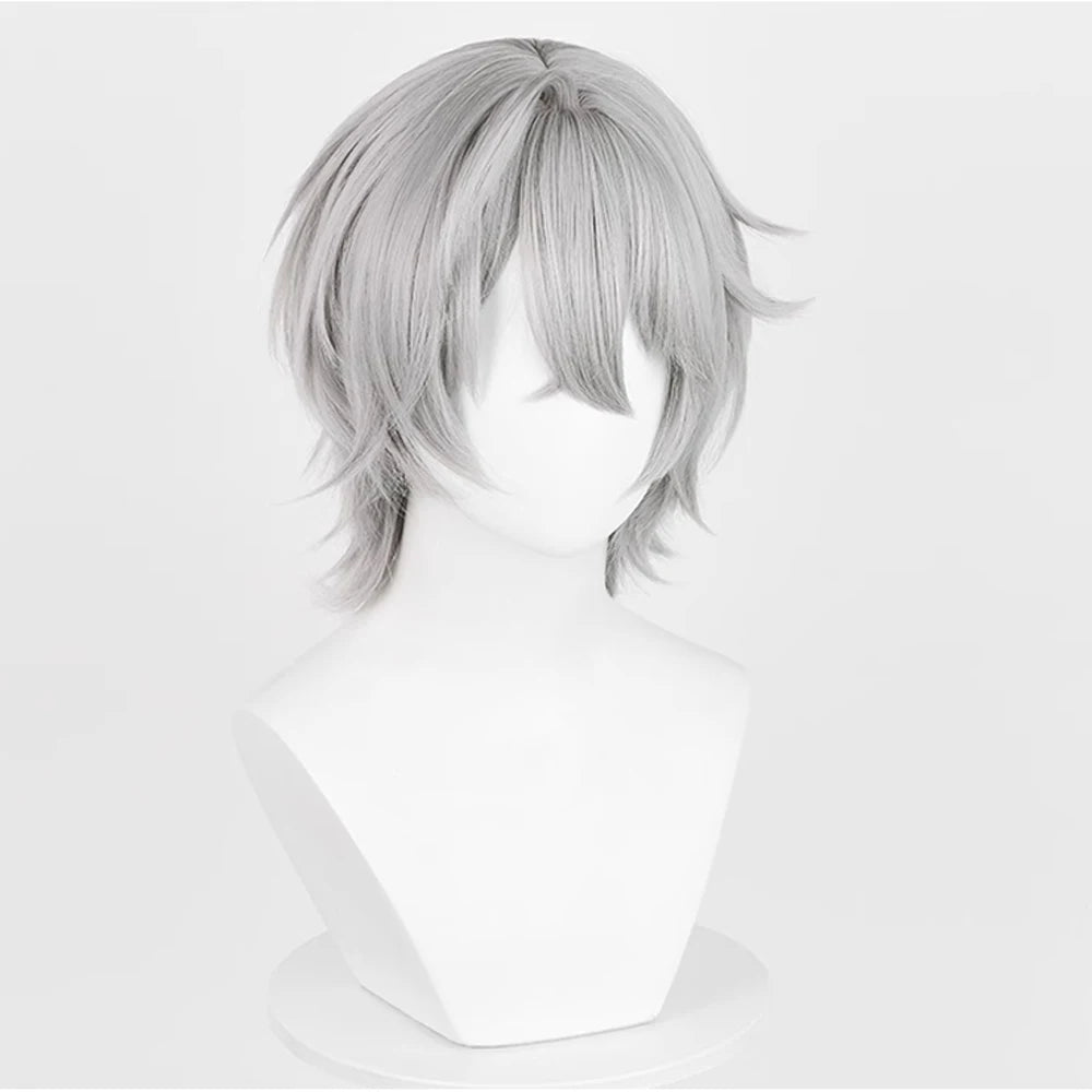Grey Wise Wig for Cosplay - Short Straight Heat Resistant Synthetic Hair