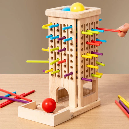 Wooden Stick And Tower Game &ndash; All-In-One Learning Toy