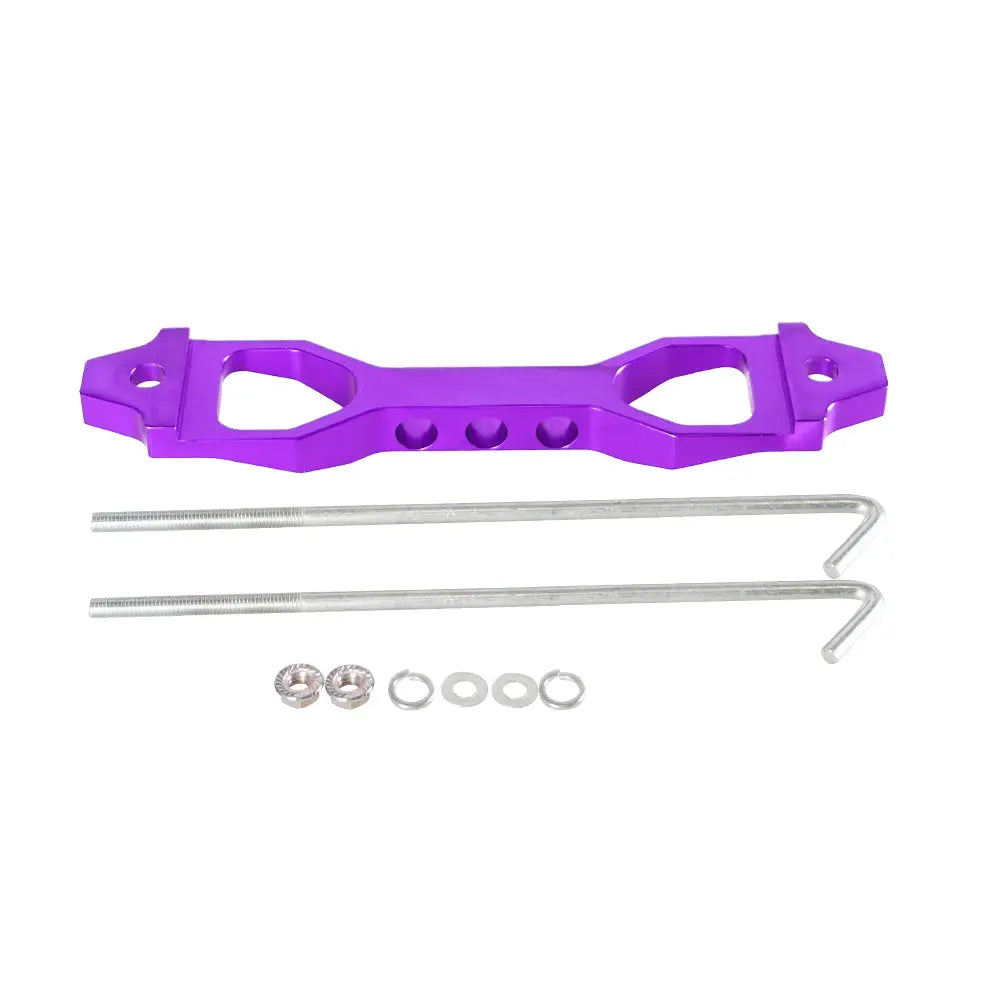 14CM/19CM Battery Hold Down Set, Car Racing Battery Tie Down Bracket Holder Lock Mount with J Bolts by InterCyprus Trading Ltd