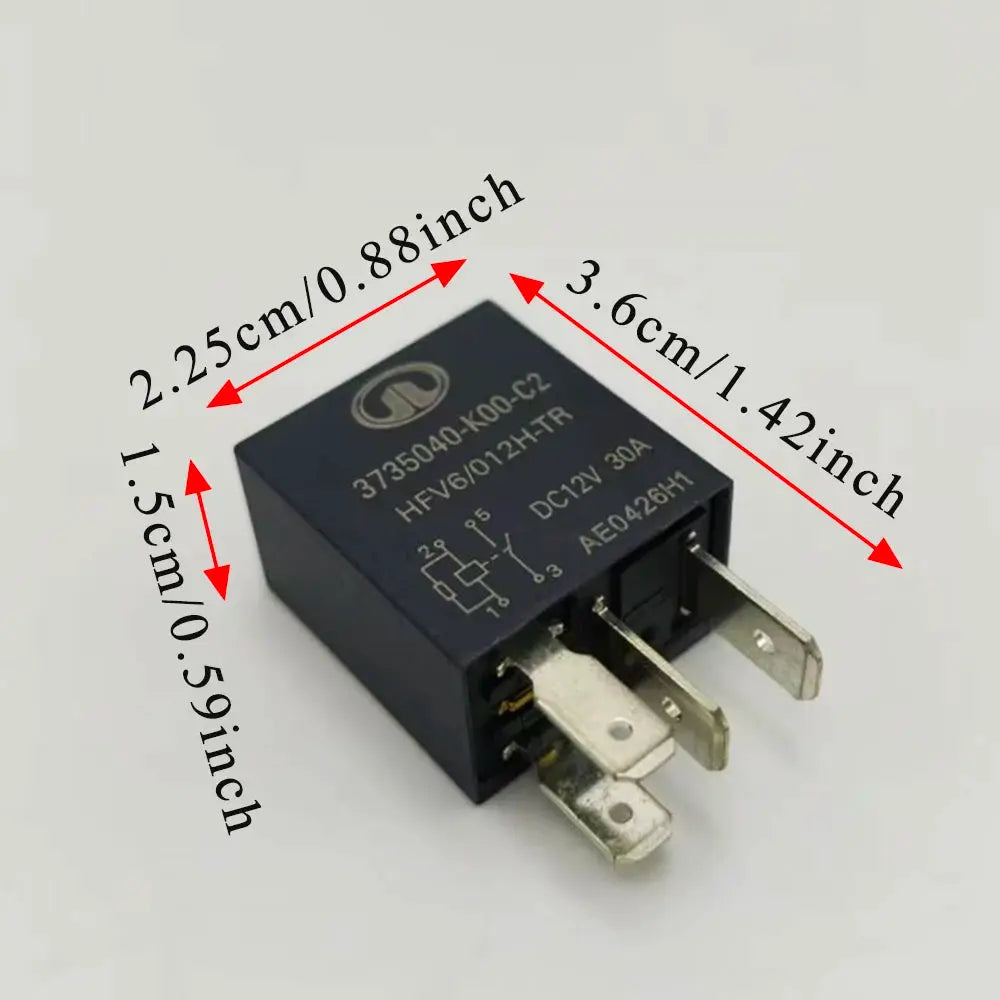 4-Pin 12V 30A Automotive Relay for Great Wall Haval Wingle Steed by InterCyprus Trading Ltd