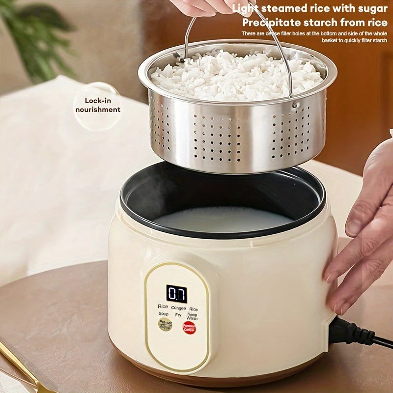 Portable 1.8L Rice Cooker - Smart Low Sugar