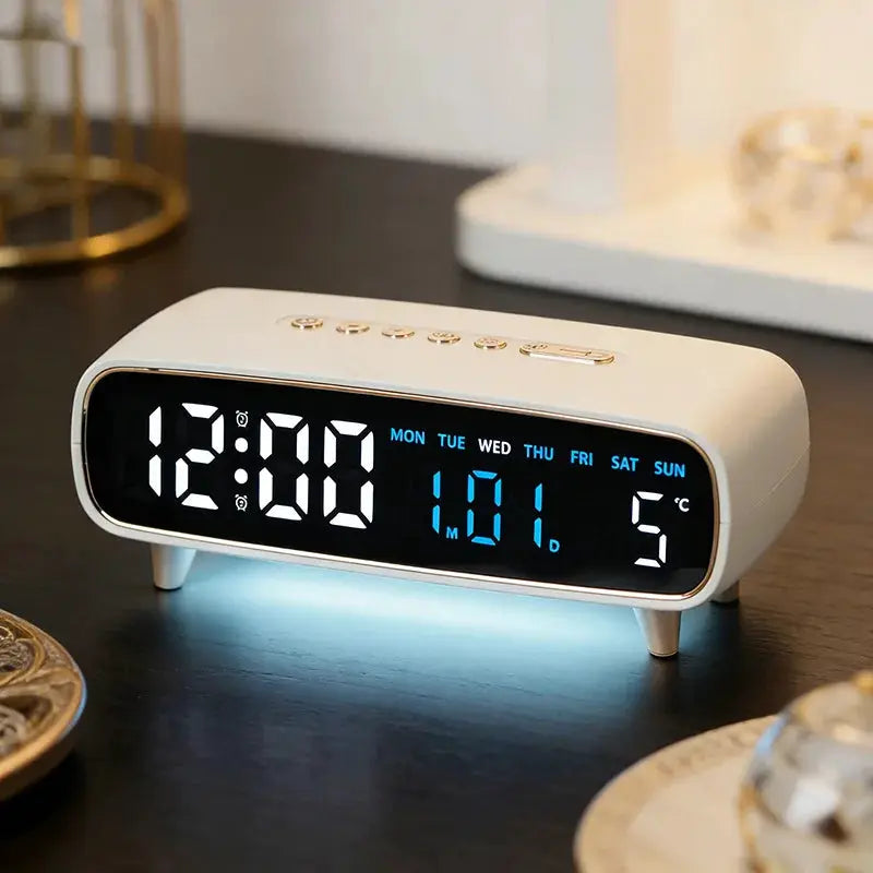 LED Digital Alarm Clock With Temperature Display And Auto Dimming by InterCyprus Trading Ltd