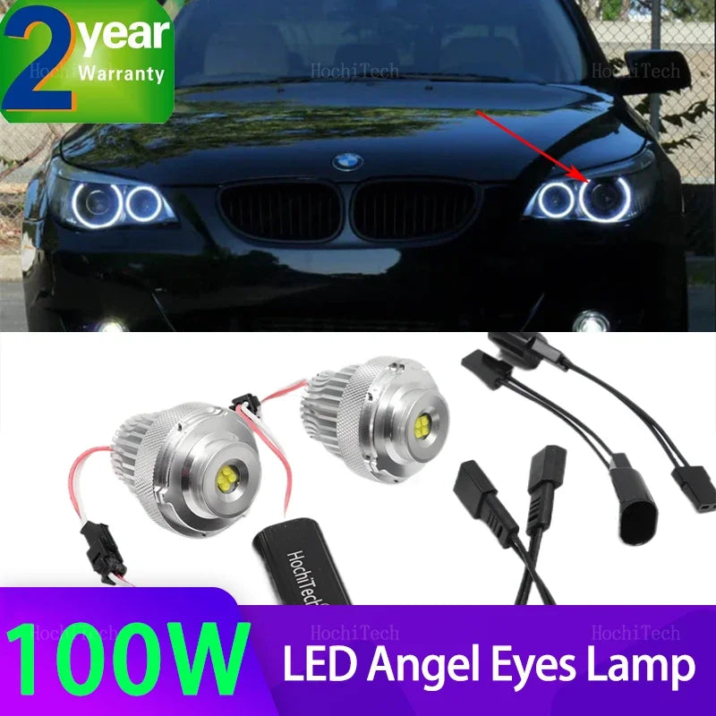 Bombillas de Marcador Angel Eyes 100W 6000K para BMW Serie 5 E60 E61 LCI