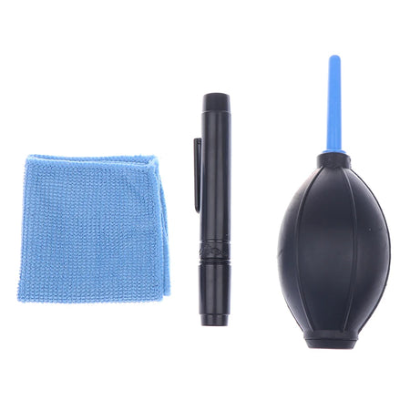 Camera Cleaning Kit for DSLR &amp; Point &amp; Shoot Cameras - Dust Cleaner, Lens Brush, Pen, Wipes &amp; Air Blower