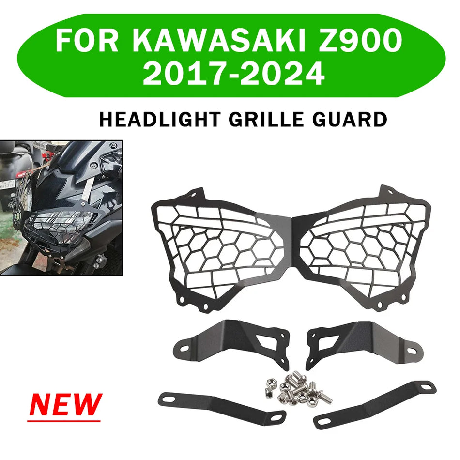 Kawasaki Z900 Headlight Protector Cover Grill Guard for 2020-2024, Protective Shield