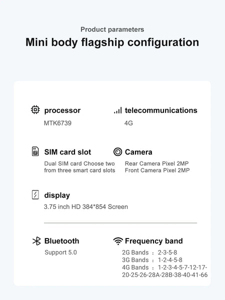 FUFFI-X7 Pro Mini Smartphone &ndash; Ultra Compact Android Phone