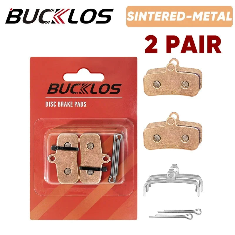 BUCKLOS Sintered-Metal MTB Brake Pads &ndash; High Wear Resistance Sintered 2Pairs
