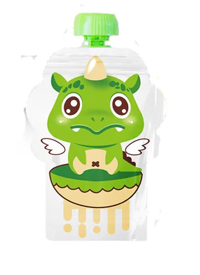 BPA-Free Double Zipper Breast Milk Storage Bag | Reusable &amp; Sealed 1 PC dinosaur