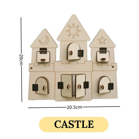 Busy Board Montessori Toy &ndash; Interactive Cognitive Recovery Castle
