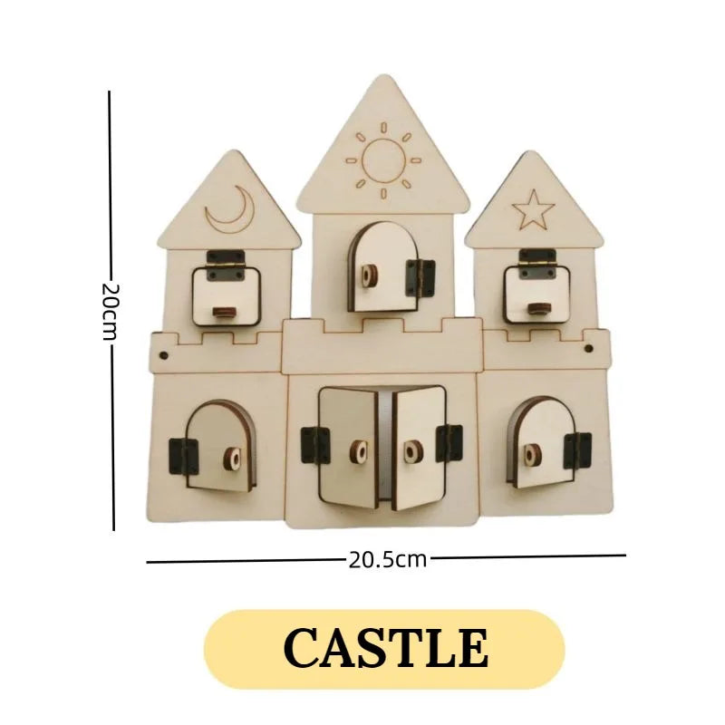 Busy Board Montessori Toy &ndash; Interactive Cognitive Recovery Castle