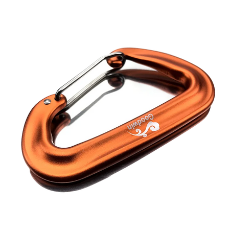 12KN D-Shape Aluminium Climbing Carabiner with Locking Mechanism 1 / CHINA