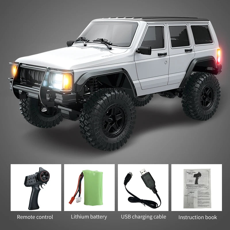 C8809 1/18 RC Car 2.4G Remote Control &ndash; 4WD Off Road Crawler WHITE