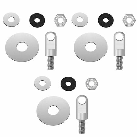 50 Cal Ammo Box Steel Lock Kit - Locking Hardware Set 3 Count