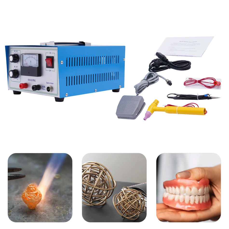 50A 220V Przenośny Spawarka Pulsowa do Biżuterii z Rączką Złota