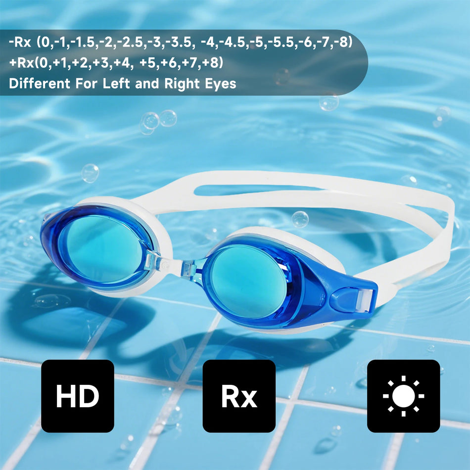 Verstelbare Recept Zwembril voor Myopie Hyperopie Tieners