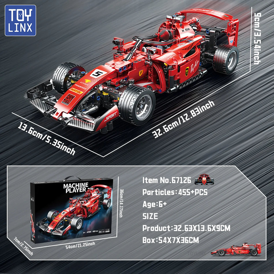 Set di Costruzione Auto da Corsa Toylinx Modello Collezionabile per Adulti
