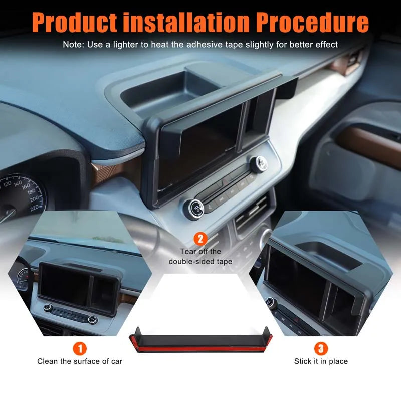 ABS μαύρο εσωτερικό καλούπι για Ford Maverick 2022 φινίρισμα