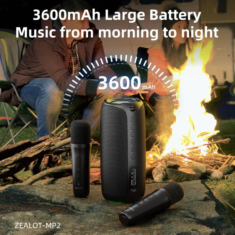 ZEALOT-MP2m Karaoke Machine &ndash; Wireless Microphone Included