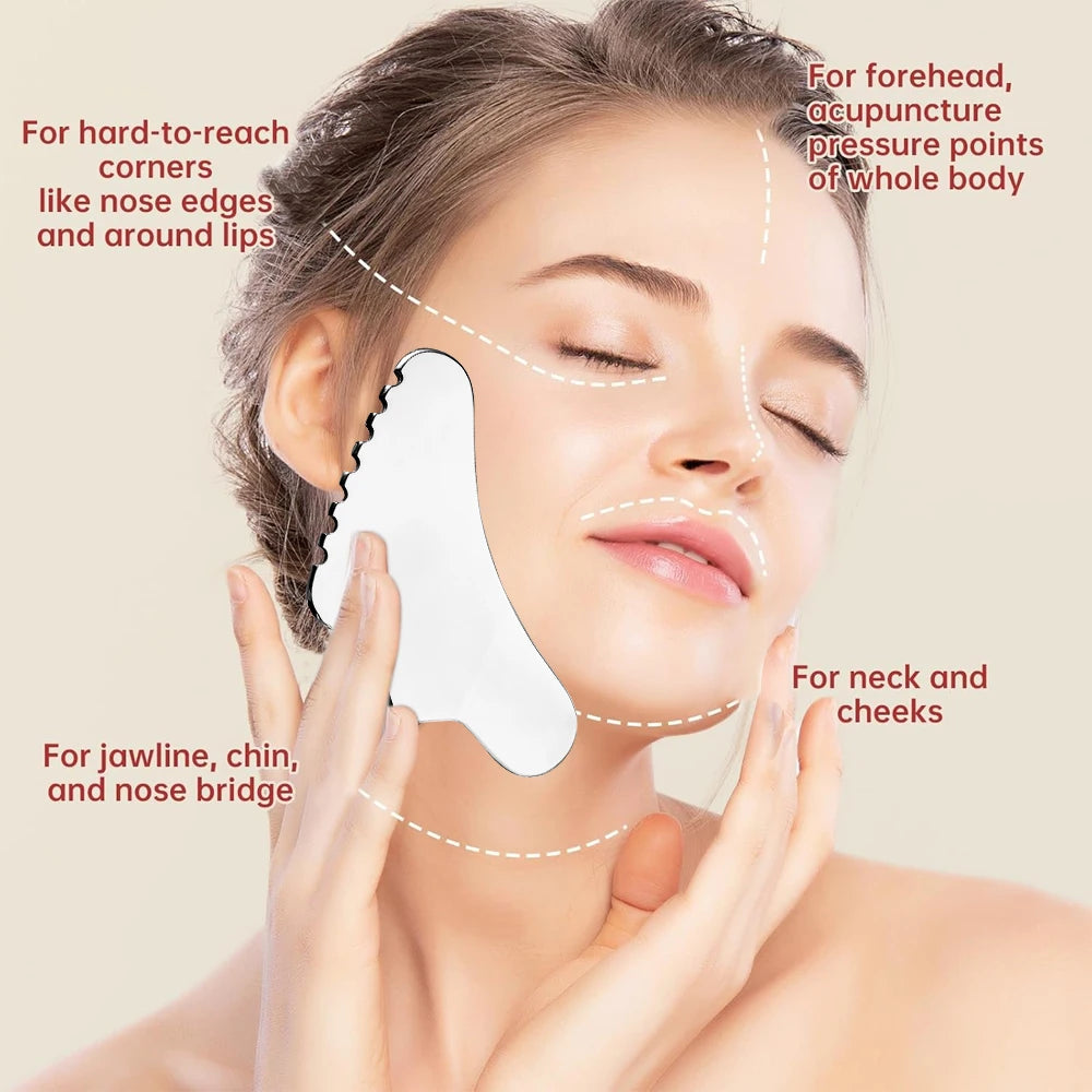 YQQGD Gua Sha Stainless Steel Tool &ndash; Effective Muscle Scraping for Soft Tissue Therapy