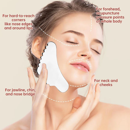 YQQGD Gua Sha Stainless Steel Tool &ndash; Effective Muscle Scraping for Soft Tissue Therapy