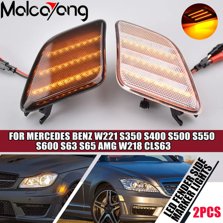 Luces de marcador lateral LED para Mercedes-Benz W221 W218