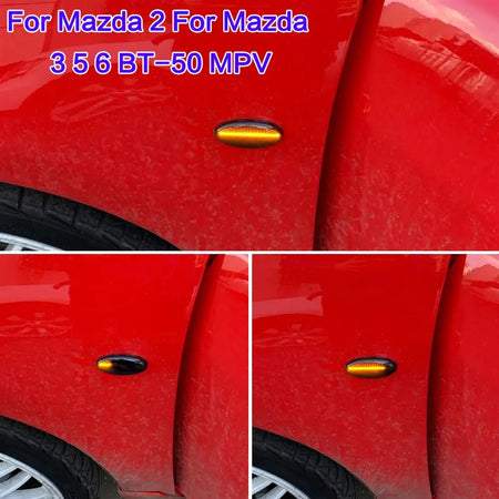 For MAZDA 2 3 5 6 BT-50 MPV II Turn Signal Side Marker Light LED Dynamic Flasher Repeater Blinker 2006 2007 2008 2009 2010 by InterCyprus Trading Ltd