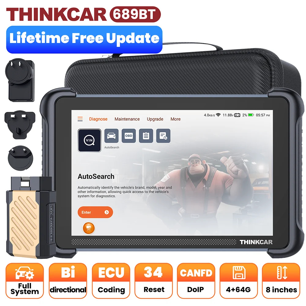 THINKCAR THINKSCAN 689BT CANFD DOIP &ndash; Bi-Directional ECU THINKSCAN 689BT / Mexico
