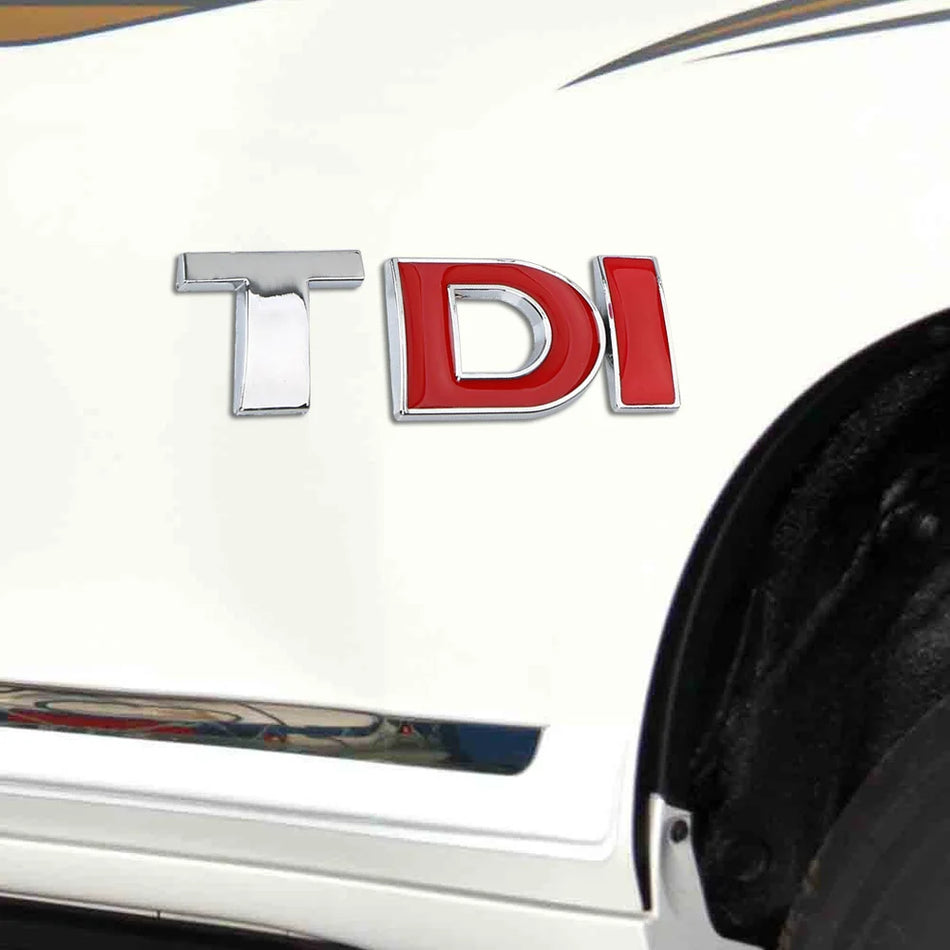 VW Golf Jetta Passat TDI 3D Metalinis Emblema, Cinko Lydinys