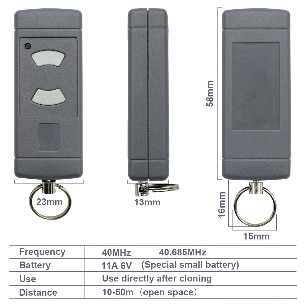 H&ouml;rmann 40.685MHz Remote Control - Face-to-Face Cloning
