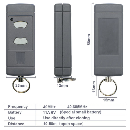 H&ouml;rmann 40.685MHz Remote Control - Face-to-Face Cloning