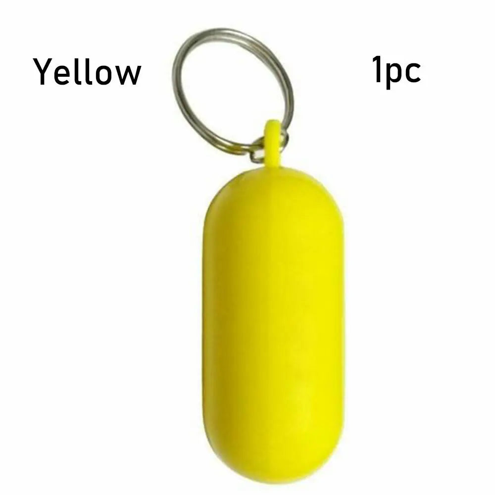 1/2pcs Kayak Floating Keyring Fender Buoyant Key Ring Marine Sailing Boat Float Canal Keychain Water Sports Accessories yellow-1pc