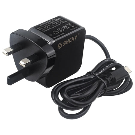 Raspberry Pi 5 Power Supply &ndash; 27W USB Type-C Adapter with Global Plug Compatibility UK