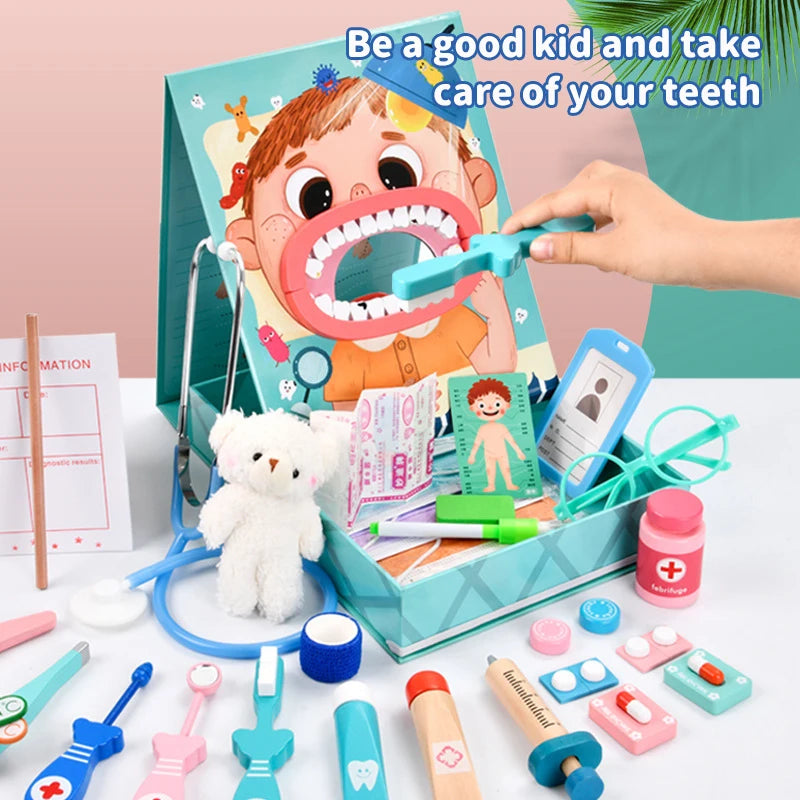 Dentist Kit Play Set Kids Doctor Role Play Toys ABS Plastic