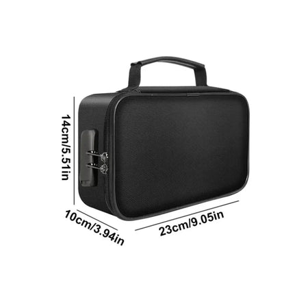 Small Fireproof Handbag &ndash; Waterproof Passport Organizer black