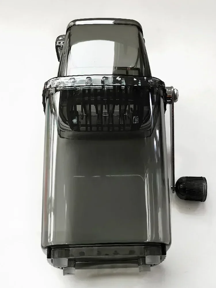 Portable Stainless Steel Manual Ice Crusher Black