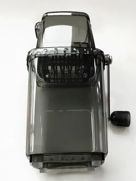 Portable Stainless Steel Manual Ice Crusher Black