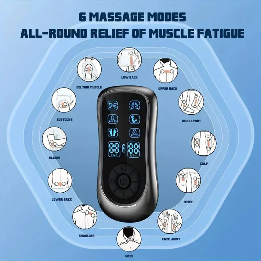Professional TENS Unit Muscle Stimulator - 6 Modes &amp; 19 Intensity Levels