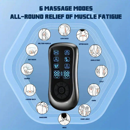 Professional TENS Unit Muscle Stimulator - 6 Modes &amp; 19 Intensity Levels