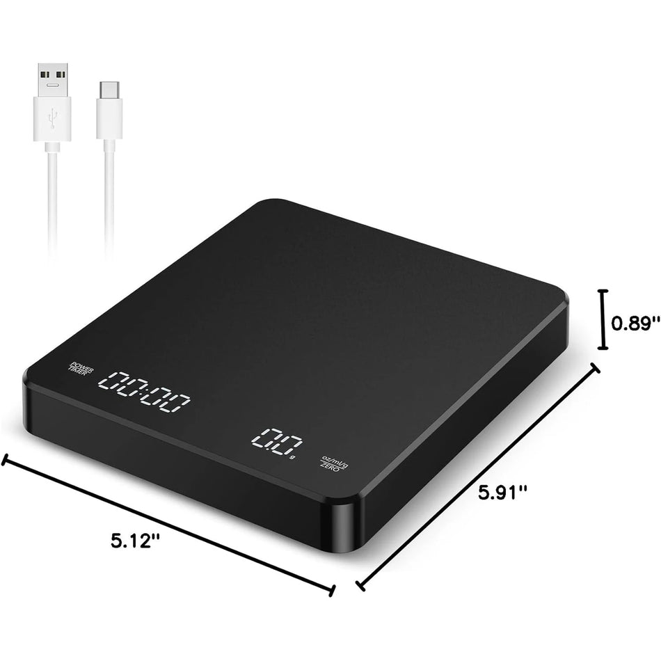 Coffee Scale With Positive and Negative Timer &ndash; LED Display