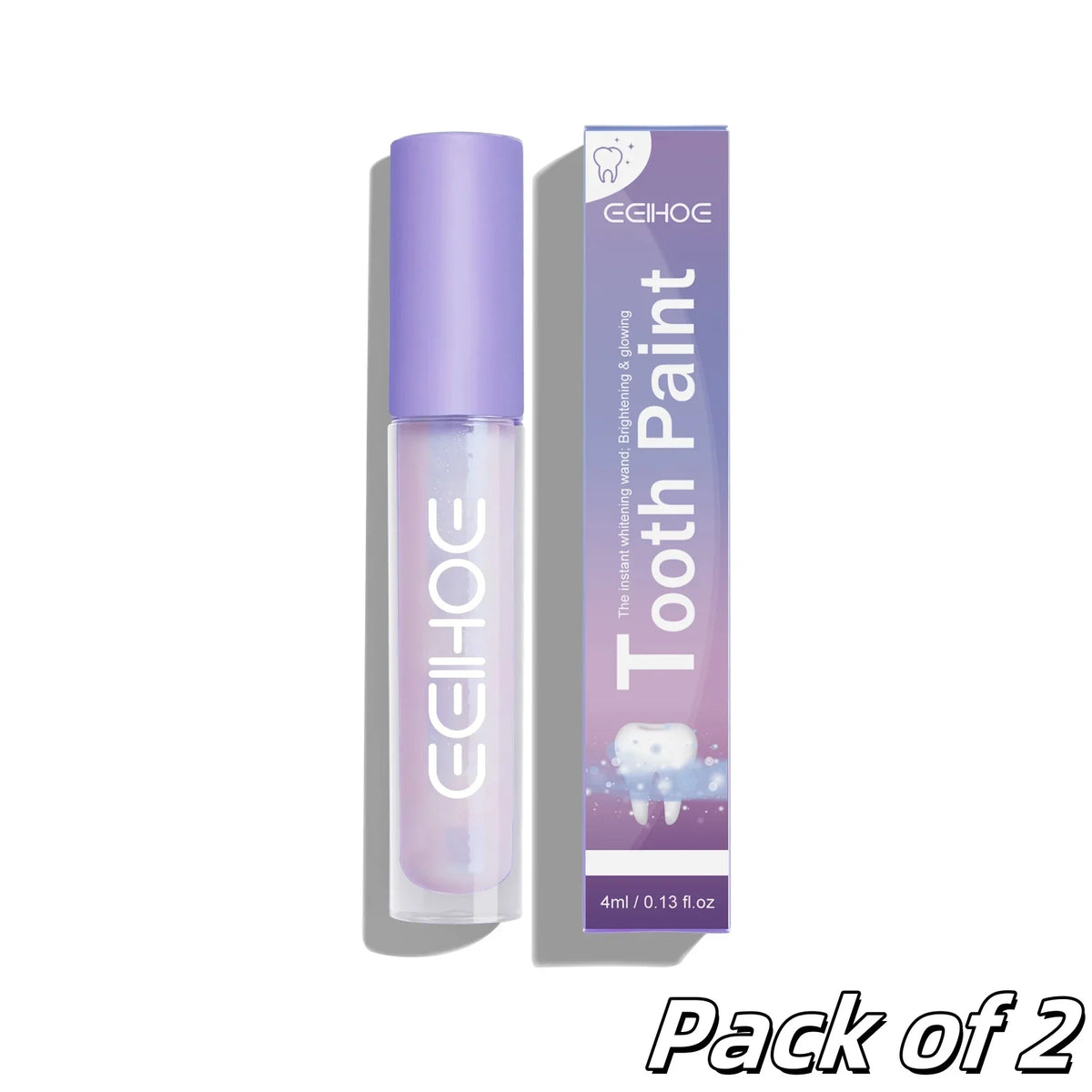 Teeth Whitening Paint Kit &ndash; Instant Natural Whitening Pack of 2