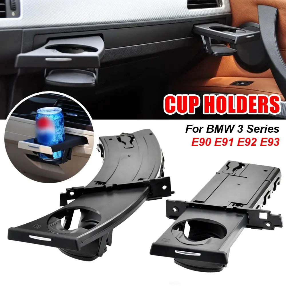 Dual Center Console Cup Holder For BMW 3 Series E90 E91 E92 E93 by InterCyprus Trading Ltd