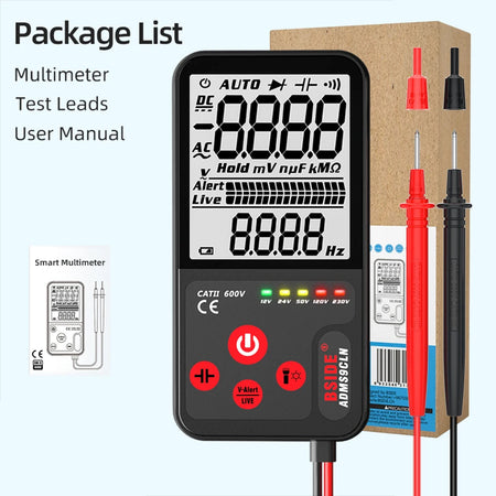 BSIDE ADMS9LN Voltage Tester &ndash; 3.5 Inch Large LCD Display