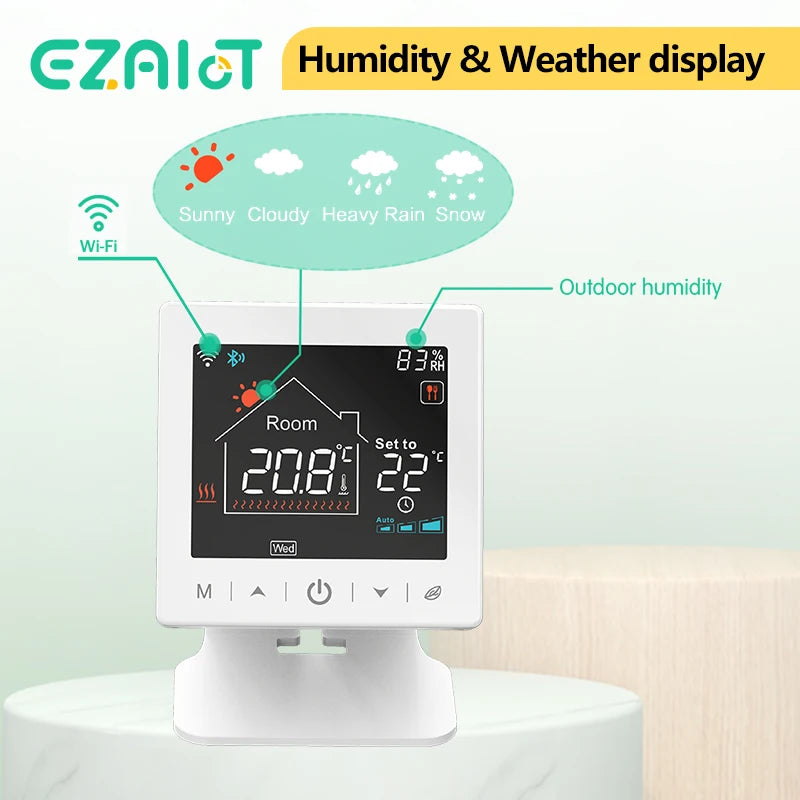 EZAIOT Smart Wireless Thermostat &ndash; Alexa and Google Ready