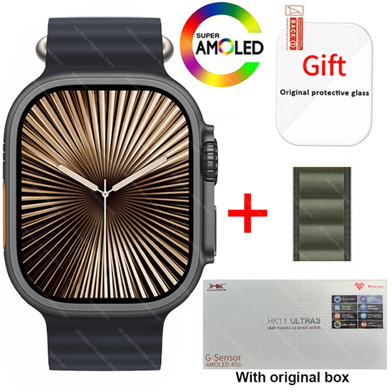 HK11 Ultra 3 Smartwatch &ndash; 4G Calling And AI Chat Robot Black Alpine 1 / For APP LE49mm
