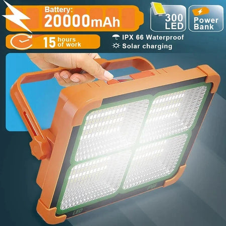 Camping Lantern 20000mAh &ndash; Solar Rechargeable Power Bank