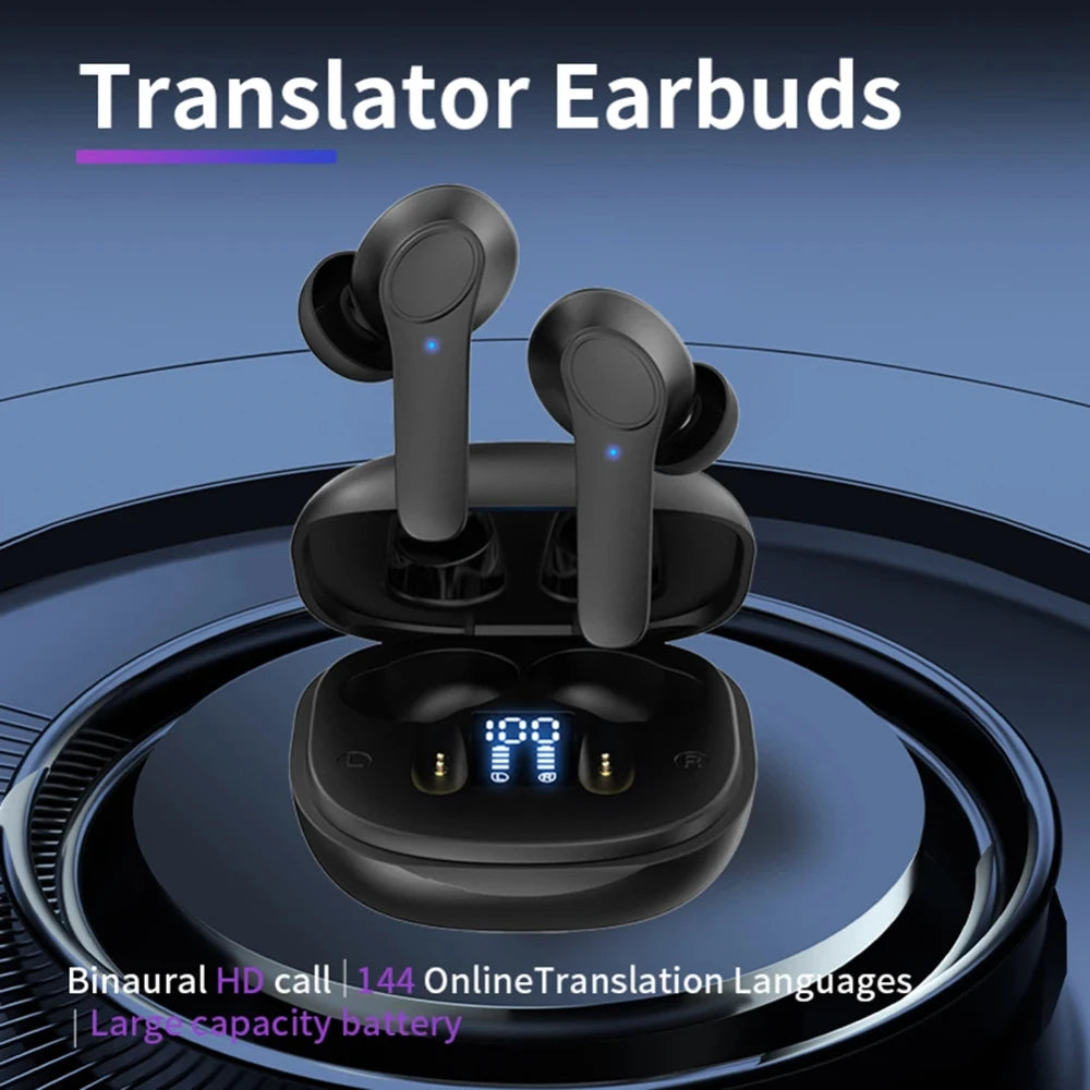 Real Time Translator Earbuds &ndash; 144 Languages Translation
