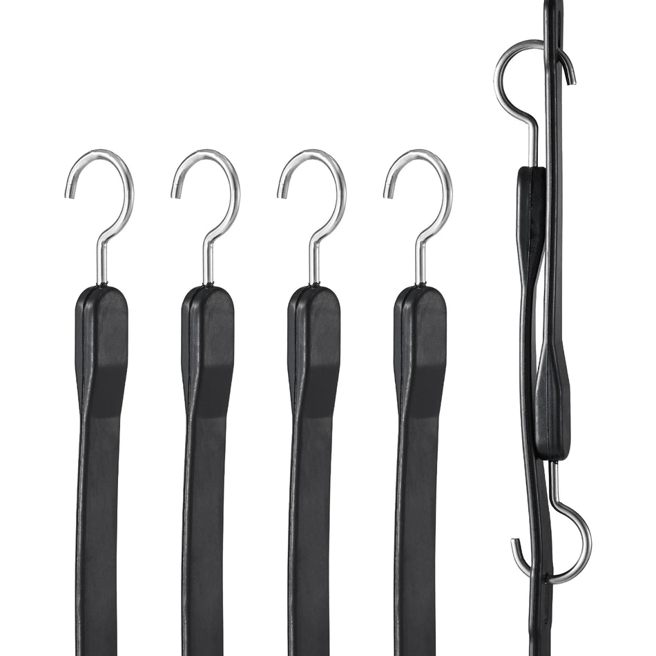 4 Pack Elastic Bungee Cords With Steel S Hooks