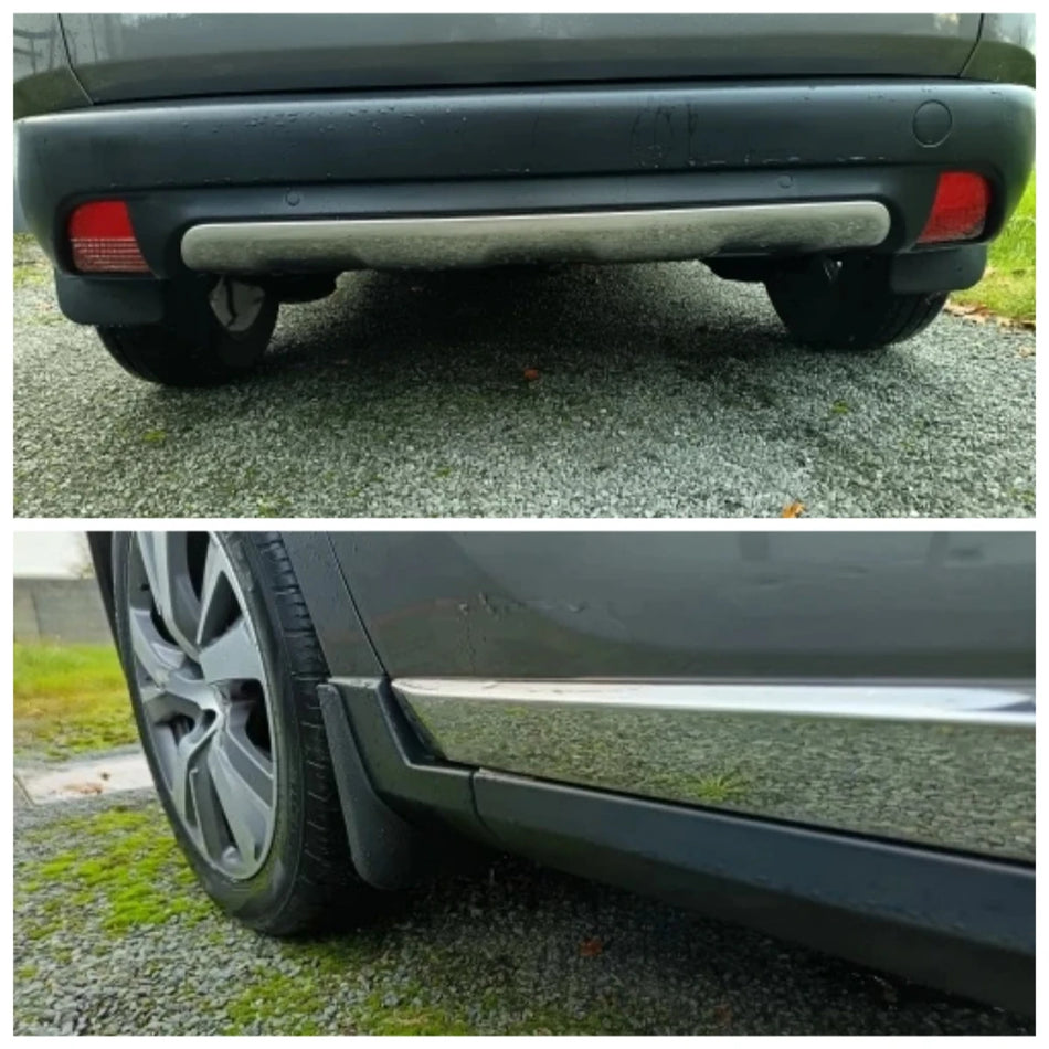 Blatníky pre Peugeot 2008, 2014-2018 predné a zadné, 4-dielna sada, stráže proti striekaniu