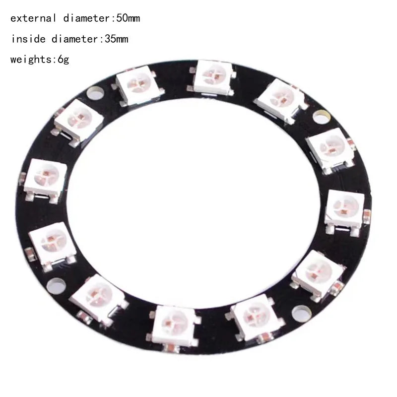 12-bit WS2812 RGB LED Ring Development Board Default Title