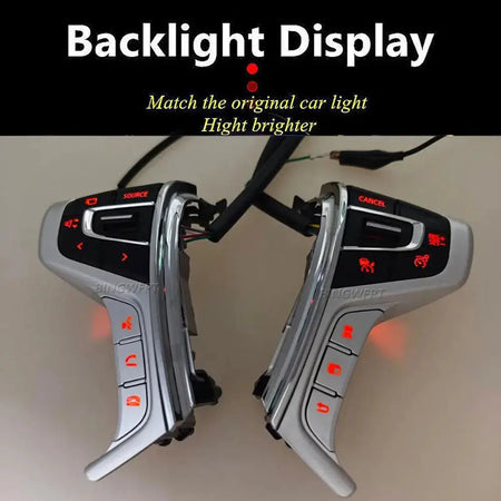 New Left + Right Switch Steering Wheel Cruise Control Buttons For Mitsubishi Pajero Sport Outlander Delica L200 2015-2022 by InterCyprus Trading Ltd